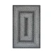 Homespice Decor Jute Braided Flint Hill Grey 515834 6 ft. X 9 ft. Rect Rug