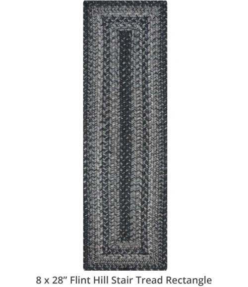 Homespice Decor Jute Braided Accessories Flint Hill Grey 240155PS 8 in. X 28 in. Set of 13 Rect Rug