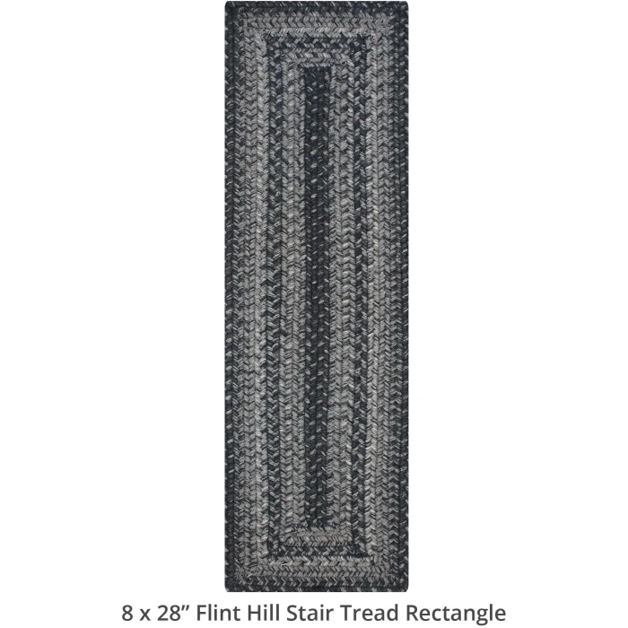 Homespice Decor Jute Braided Accessories Flint Hill Grey 240155PS 8 in. X 28 in. Set of 13 Rect Rug