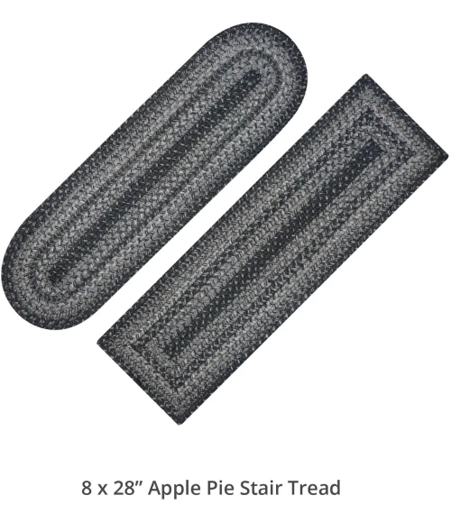 Homespice Decor Jute Braided Accessories Flint Hill Grey 240139PS 8 in. X 28 in. Set of 13 Oval Rug