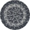 Homespice Decor Jute Braided Accessories Flint Hill Grey 240015PS 4 in. Set of 6 Round Rug