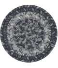 Homespice Decor Jute Braided Accessories Flint Hill Grey 240015PS 4 in. Set of 6 Round Rug