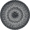 Homespice Decor Jute Braided Accessories Flint Hill Grey 240031PS 8 in. Set of 3 Round Rug