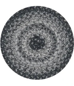 Homespice Decor Jute Braided Accessories Flint Hill Grey 240031PS 8 in. Set of 3 Round Rug