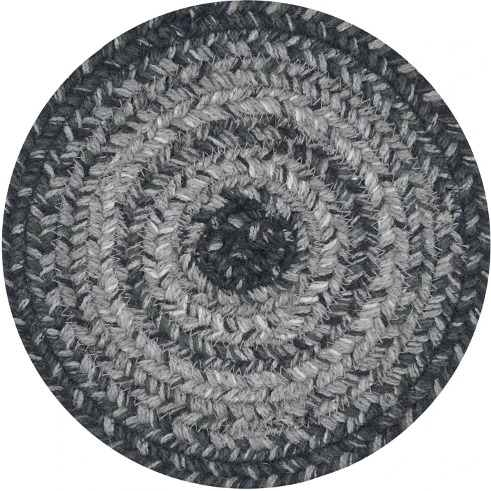 Homespice Decor Jute Braided Accessories Flint Hill Grey 240031PS 8 in. Set of 3 Round Rug