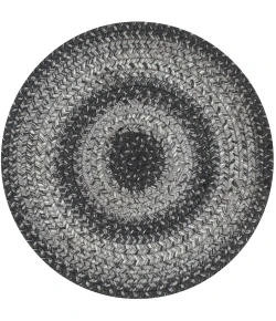 Homespice Decor Jute Braided Accessories Flint Hill Grey 240047PS 15 in. Set of 2 Round Rug