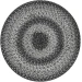 Homespice Decor Jute Braided Accessories Flint Hill Grey 240047PS 15 in. Set of 2 Round Rug