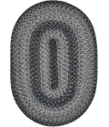 Homespice Decor Jute Braided Accessories Flint Hill Grey 240063PS 13 in. X 19 in. Set of 4 Oval Rug