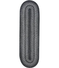 Homespice Decor Jute Braided Accessories Flint Hill Grey 240107PS 8 in. X 28 in. Set of 2 Oval Rug