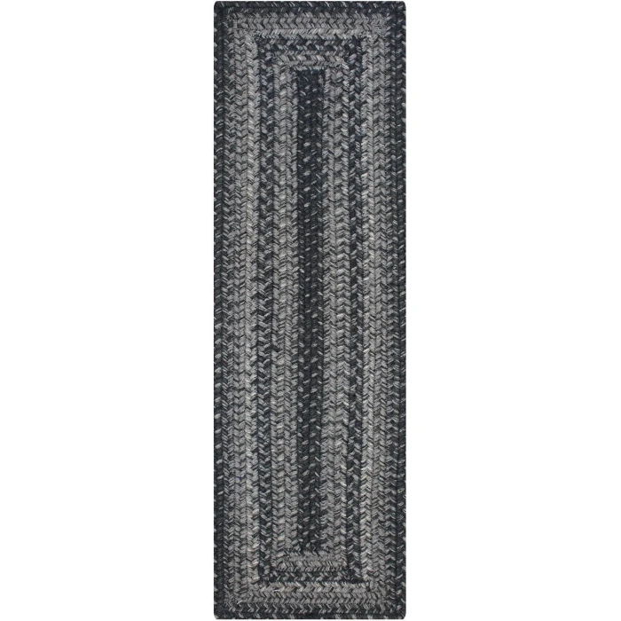 Homespice Decor Jute Braided Accessories Flint Hill Grey 240155PS 8 in. X 28 in. Set of 13 Rect Rug
