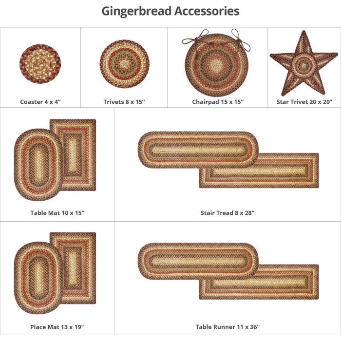 Homespice Decor Jute Braided Gingerbread Brown, Deep Red 516800 8 ft. X 10 ft. Rect Rug