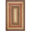 Homespice Decor Jute Braided Accessories Gingerbread Brown, Deep Red 240092PS 10 in. X 15 in. Set of 4 Rect Rug