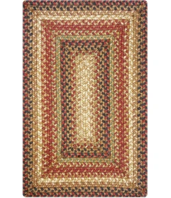Homespice Decor Jute Braided Accessories Gingerbread Brown, Deep Red 240092PS 10 in. X 15 in. Set of 4 Rect Rug