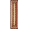 Homespice Decor Jute Braided Accessories Gingerbread Brown, Deep Red 240154PS 8 in. X 28 in. Set of 13 Rect Rug