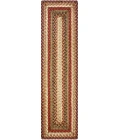 Homespice Decor Jute Braided Accessories Gingerbread Brown, Deep Red 240154PS 8 in. X 28 in. Set of 13 Rect Rug