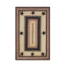 Homespice Decor Jute Braided Primitive Star Gloucester Black 515759 6 ft. X 9 ft. Rect Rug