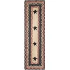 Homespice Decor Jute Braided Accessories Primitive Star Gloucester Black 240152PS 8 in. X 28 in. Set of 13 Rect Rug