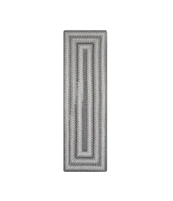 Homespice Decor Ultra Durable Braided Graphite Grey 329639 22 in. X 72 in. Rect Rug