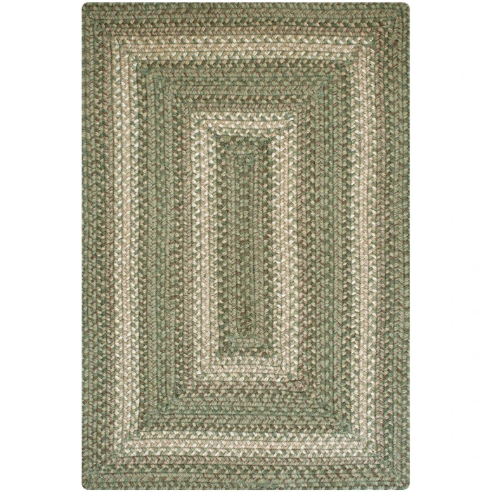 Homespice Decor Jute Braided Grassland Green 516824 8 ft. X 10 ft. Rect Rug