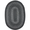 Homespice Decor Jute Braided Grey Cloud Grey 503855 4 ft. X 6 ft. Oval Rug