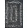 Homespice Decor Jute Braided Grey Cloud Grey 513854 4 ft. X 6 ft. Rect Rug