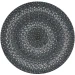 Homespice Decor Jute Braided Accessories Grey Cloud Grey 240048PS 15 in. Set of 2 Round Rug