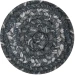 Homespice Decor Jute Braided Accessories Grey Cloud Grey 240016PS 4 in. Set of 6 Round Rug