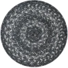 Homespice Decor Jute Braided Accessories Grey Cloud Grey 240032PS 8 in. Set of 3 Round Rug