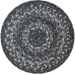 Homespice Decor Jute Braided Accessories Grey Cloud Grey 240032PS 8 in. Set of 3 Round Rug