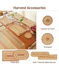 Homespice Decor Jute Braided Harvest Beige, Tan 504074 5 ft. X 8 ft. Oval Rug