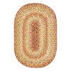 Homespice Decor Jute Braided Harvest Beige, Tan 502070 27 in. X 45 in. Oval Rug