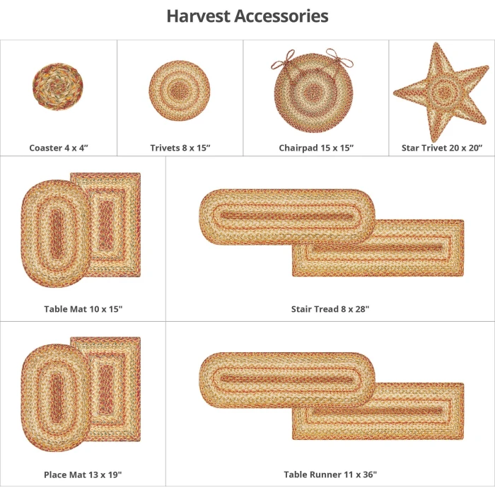 Homespice Decor Jute Braided Harvest Beige, Tan 513076 4 ft. X 6 ft. Rect Rug