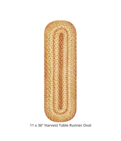 Homespice Decor Jute Braided Accessories Harvest Beige, Tan 571076 11 in. X 36 in. Oval Rug