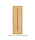 Homespice Decor Jute Braided Accessories Harvest Beige, Tan 572073 11 in. X 36 in. Rect Rug