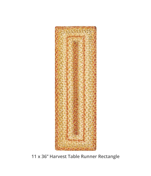 Homespice Decor Jute Braided Accessories Harvest Beige, Tan 572073 11 in. X 36 in. Rect Rug