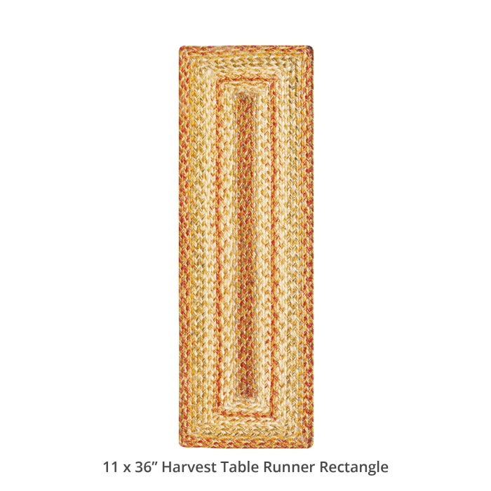 Homespice Decor Jute Braided Accessories Harvest Beige, Tan 572073 11 in. X 36 in. Rect Rug