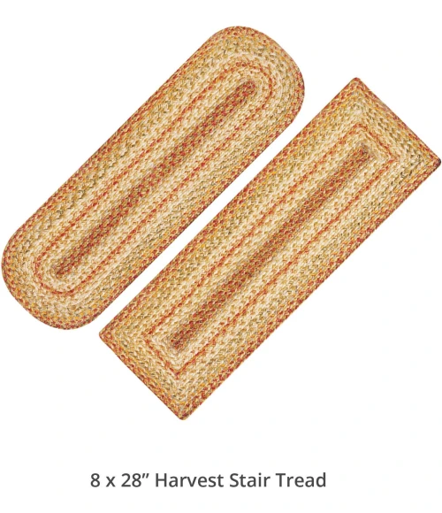 Homespice Decor Jute Braided Accessories Harvest Beige, Tan 240142PS 8 in. X 28 in. Set of 13 Rect Rug