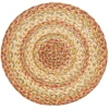 Homespice Decor Jute Braided Accessories Harvest Beige, Tan 240036PS 15 in. Set of 2 Round Rug