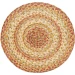 Homespice Decor Jute Braided Accessories Harvest Beige, Tan 240036PS 15 in. Set of 2 Round Rug