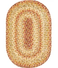 Homespice Decor Jute Braided Accessories Harvest Beige, Tan 240050PS 13 in. X 19 in. Set of 4 Oval Rug