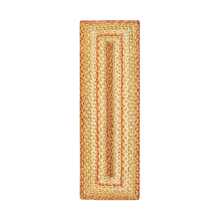 Homespice Decor Jute Braided Accessories Harvest Beige, Tan 572073 11 in. X 36 in. Rect Rug