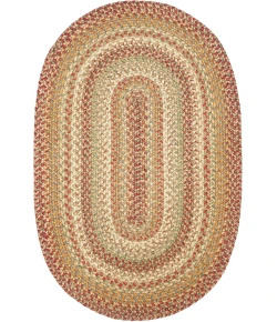 Homespice Decor Jute Braided Harvest Beige, Tan 500076 2 ft. X 3 ft. Oval Rug