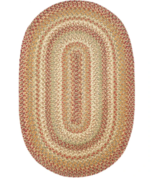 Homespice Decor Jute Braided Harvest Beige, Tan 500076 2 ft. X 3 ft. Oval Rug
