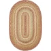 Homespice Decor Jute Braided Harvest Beige, Tan 500076 2 ft. X 3 ft. Oval Rug