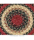 Homespice Decor Jute Braided Accessories Highland Multi 240045PS 15 in. Set of 2 Round Rug