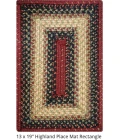 Homespice Decor Jute Braided Accessories Highland Multi 240077PS 13 in. X 19 in. Set of 4 Rect Rug