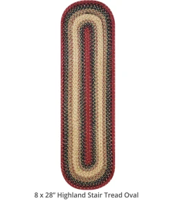 Homespice Decor Jute Braided Accessories Highland Multi 240137PS 8 in. X 28 in. Set of 13 Oval Rug