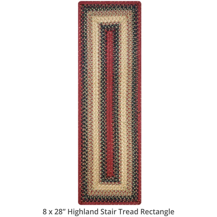 Homespice Decor Jute Braided Accessories Highland Multi 240121PS 8 in. X 28 in. Set of 2 Rect Rug