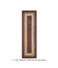 Homespice Decor Jute Braided Accessories Highland Multi 572790 11 in. X 36 in. Rect Rug