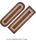 Homespice Decor Jute Braided Accessories Highland Multi 240121PS 8 in. X 28 in. Set of 2 Rect Rug